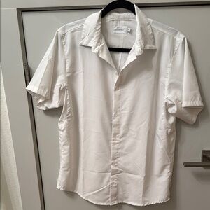 Onia White Casual Button Down Shirt Lightweight